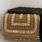 Gold Stone and Crystal Flap Bag