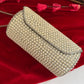 Cylindrical Pearl Bag White
