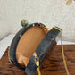 Moonstone Royal Resin Clutch Black