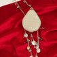 Mini Mother of Pearl Clutch Avacado Silver