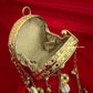 Mini Mother of Pearl Clutch Round Gold