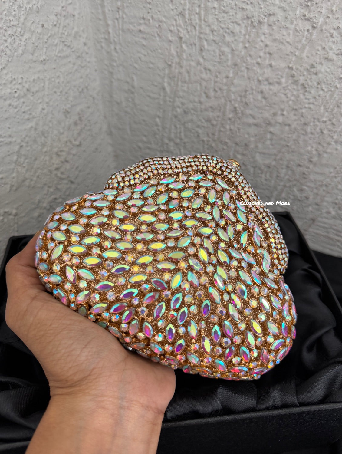 Aurora Bloom Crystal Clutch