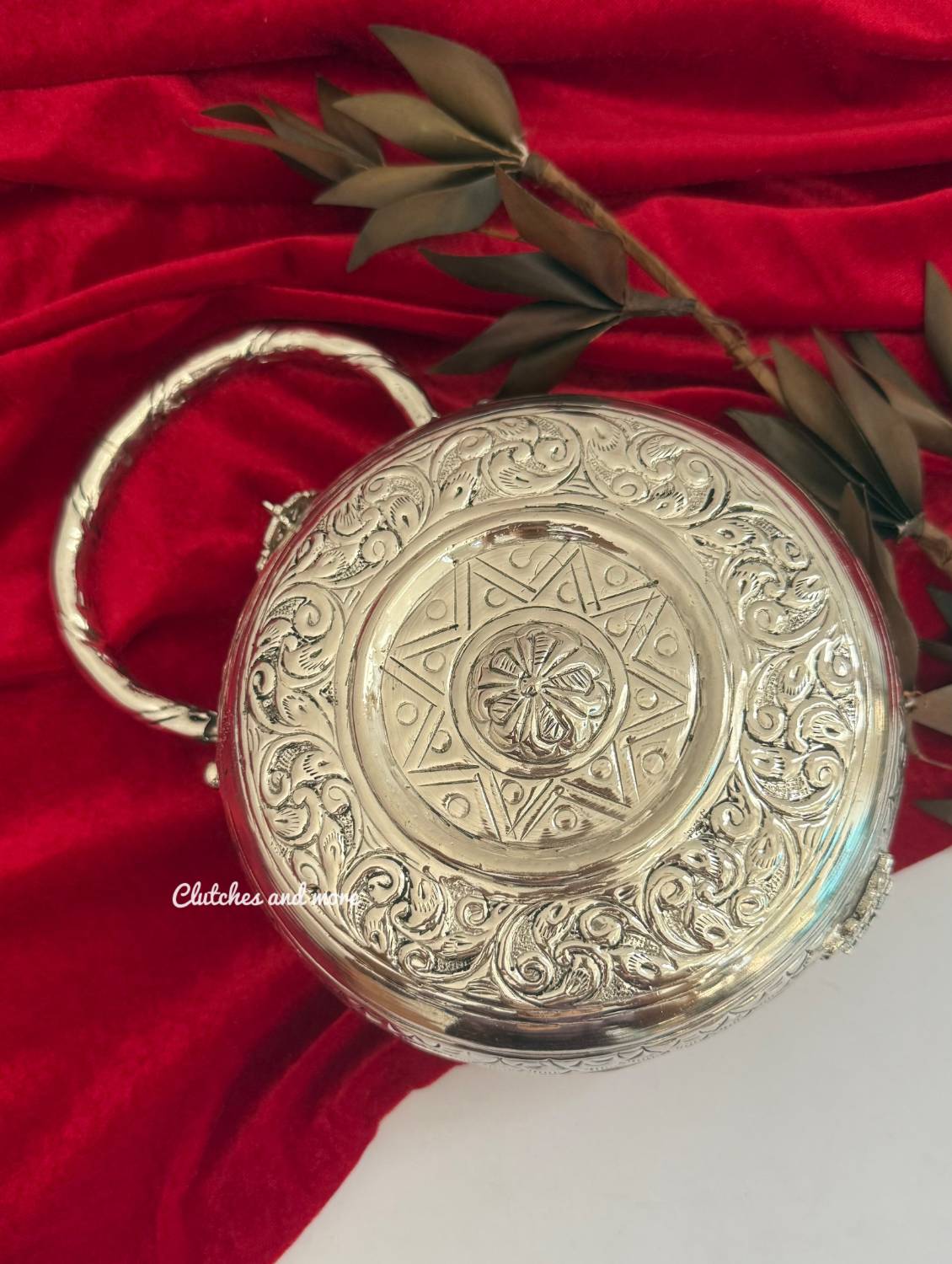 Brass Chakra Silver Bag