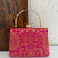 Hoor Banarsi Clutch Pink