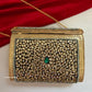 Kasika Kundan Brass Clutch Multicolored