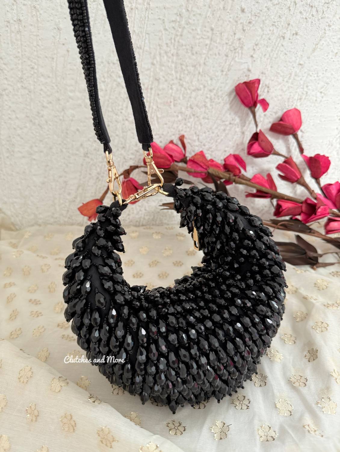Sia Moon Crystal Bag Black
