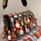 Mirror Flap Bag Multicolored (Black Base)