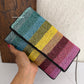 Rainbow Multicoloured Envelope Bag