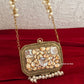 Zareen Mini Metal Bag Gold