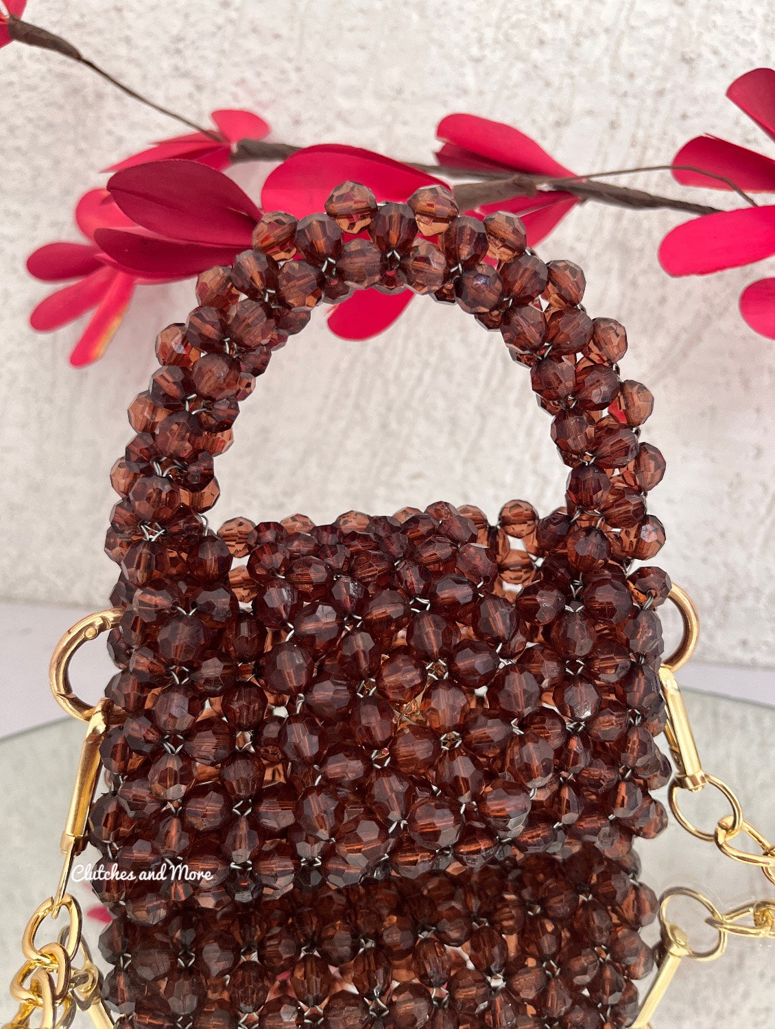 Mini Crystal Sling Chocolate Brown