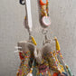 Mirror Tassel Potli Multicoloured (silver base)