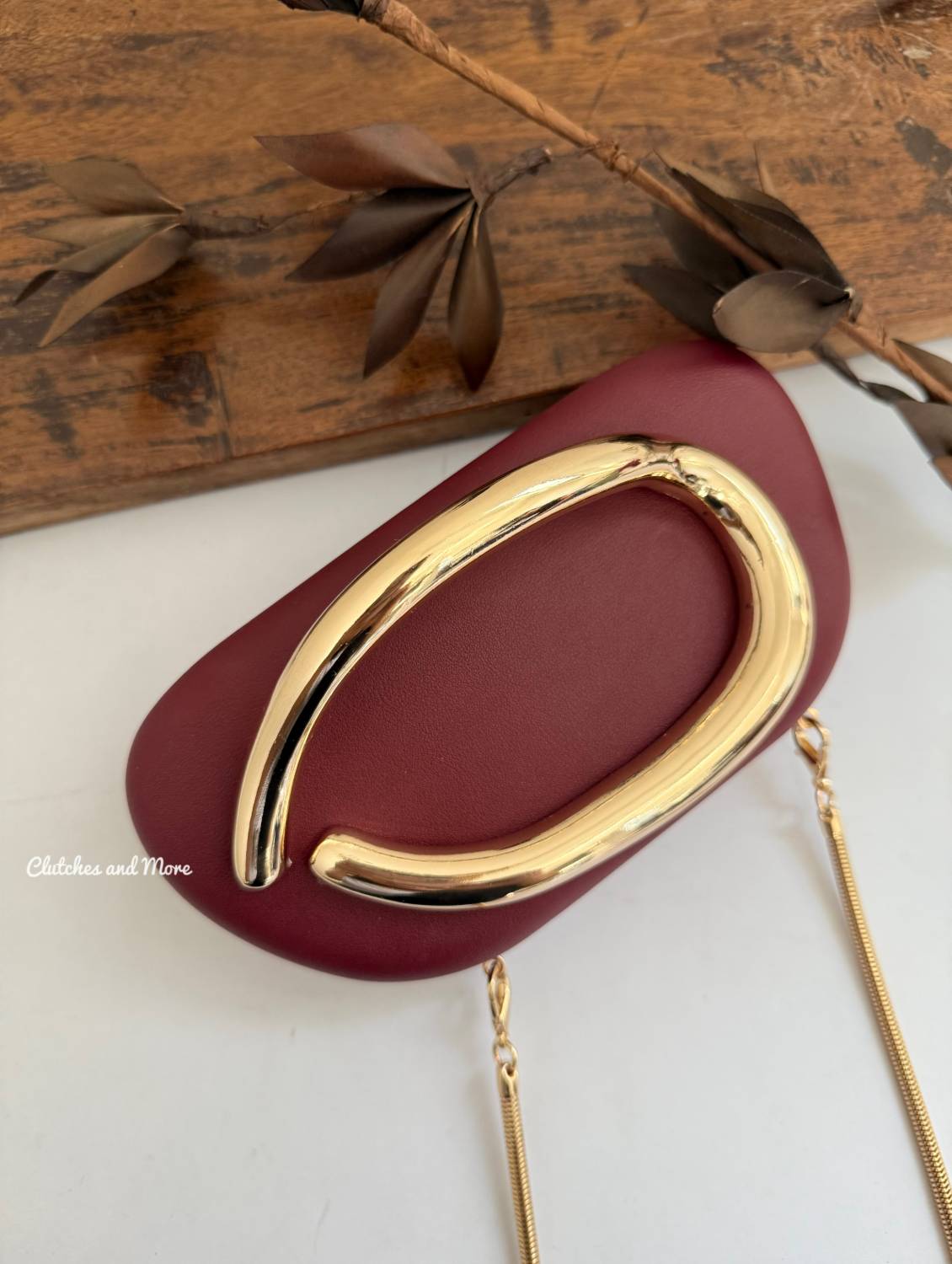The ZARA Clutch Maroon