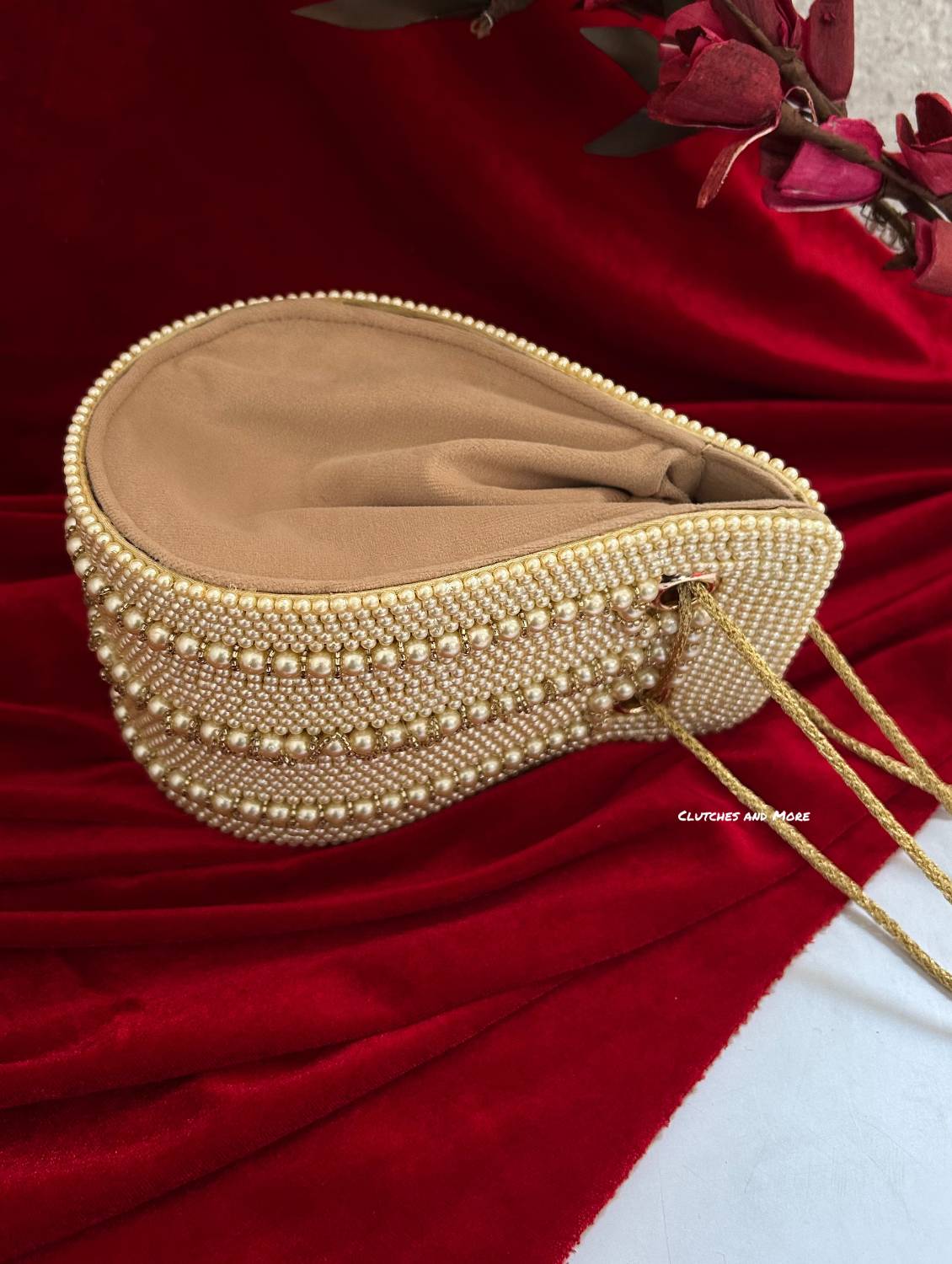 Pearl Droplet Bag Gold