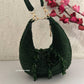 Aamna Moon Crystal Bag Green