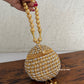 Mini Metal Potli Bag Gold
