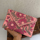 Peach floral Envelope Bag