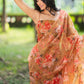 Mustard Yellow Organza Pre Draped Saree by Dorie