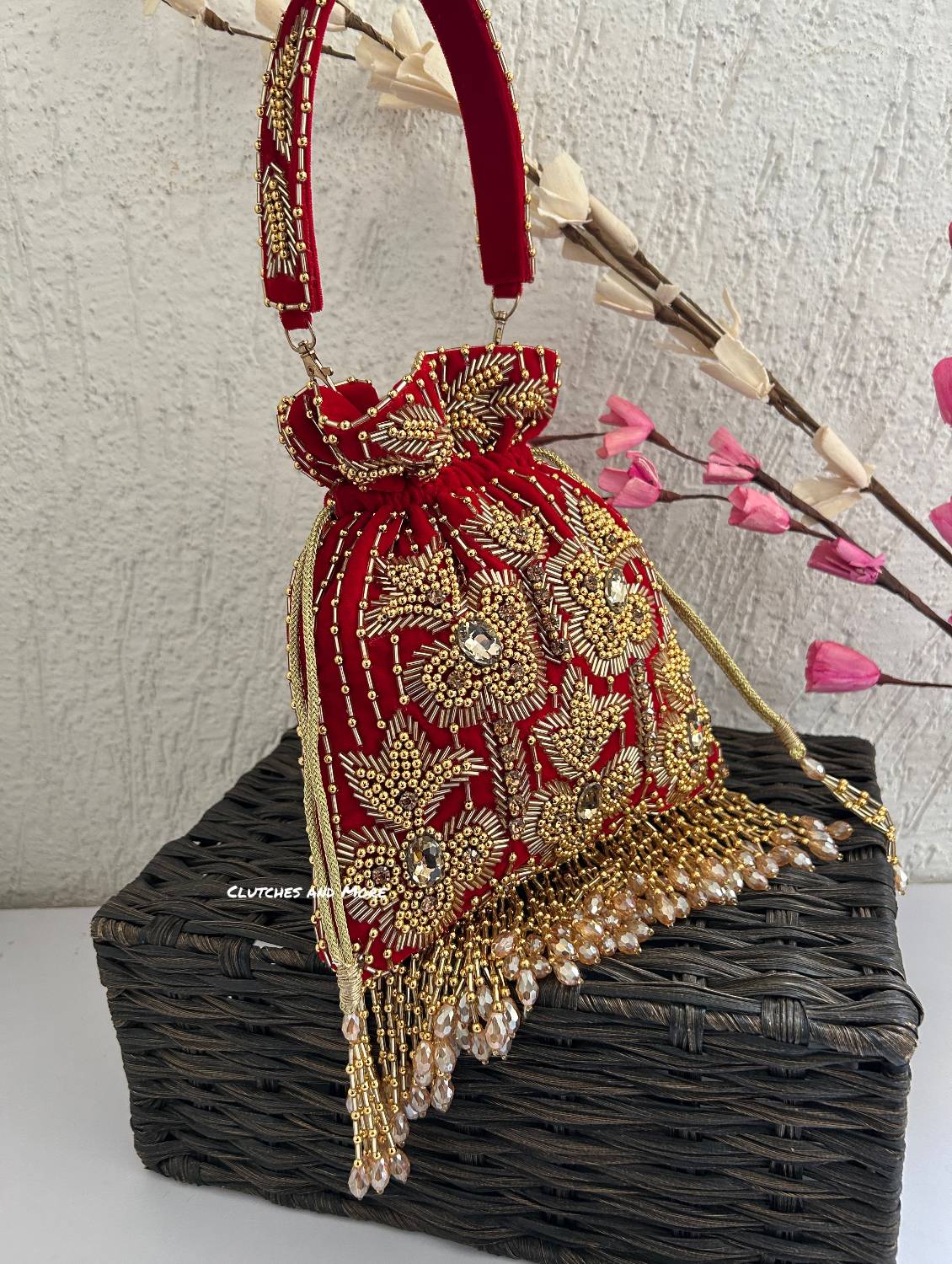Mermaid Potli Red Gold