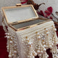 Inaya Pearl Box Clutch