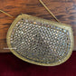 Kasika Kundan Brass Clutch with Pink Blue