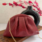 Woven Batua Bag Deep Red