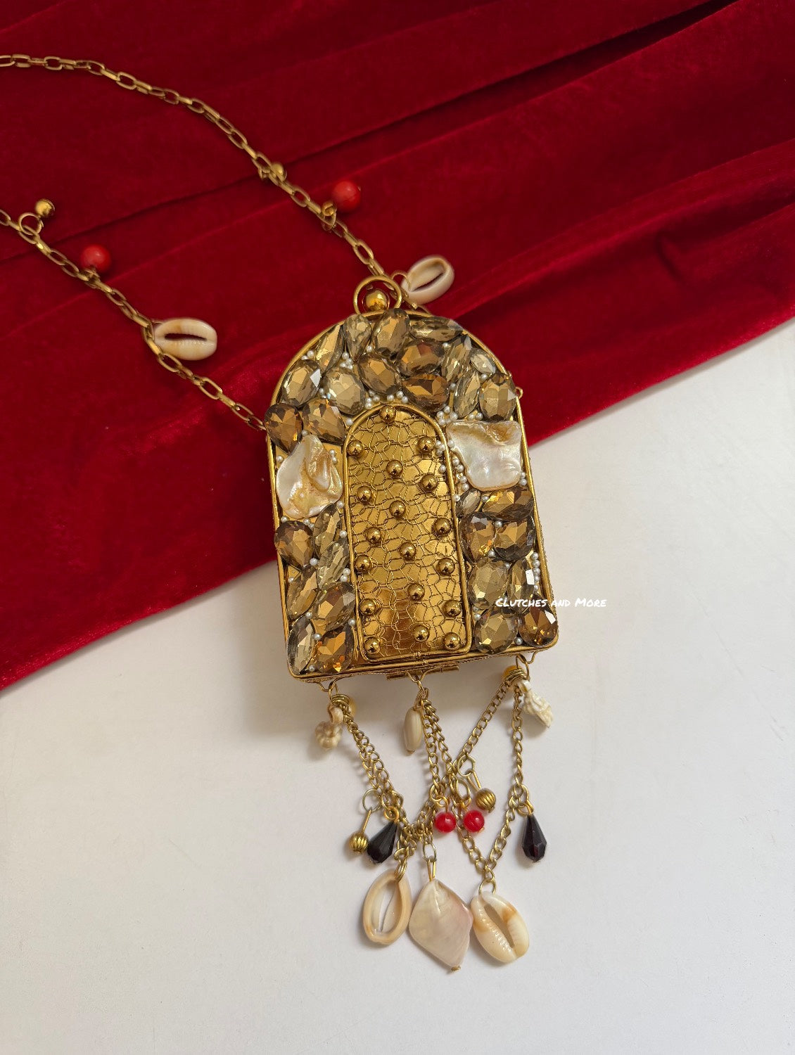 Brass Mother of pearl for wedding India - Clutches and more