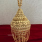Mini Metal Potli Bag With Tassle ( Gold )