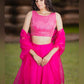 Pink Lehenga Set by Dorie