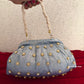 Kundan Batua Bag Blue