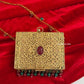 Mumtaz Mini Metal Jaal Bag Gold Multi