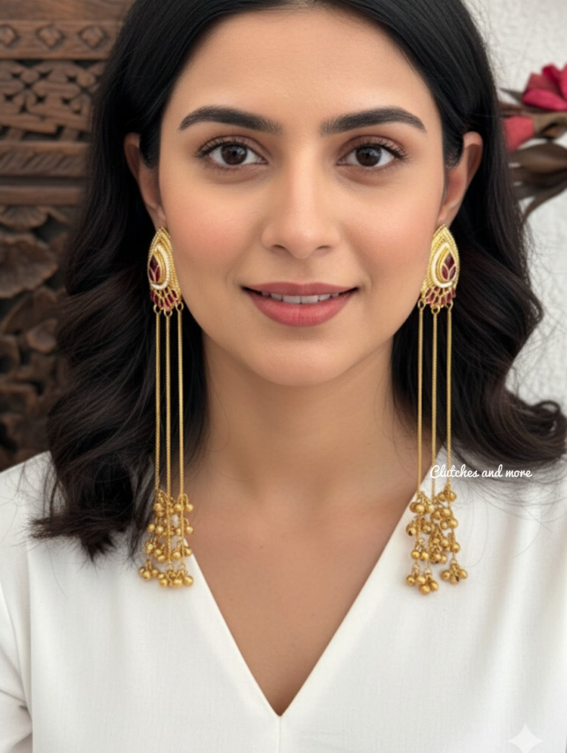 Jhanjhar jhumka Ruby