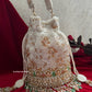 Vaidehi Luxe Potli Bag White