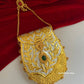 Gold Silver Brass Mobile Waist bag