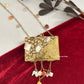 Mini Mother of Pearl Clutch Gold