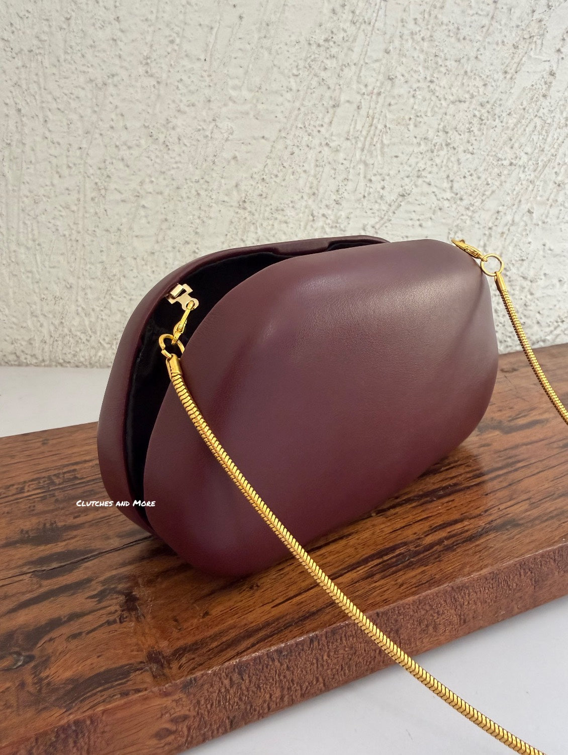 The ZARA Clutch Burgandy