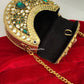 Kashish Kundan Brass Clutch Mini