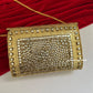 Kasika Kundan Brass Clutch Multicolored
