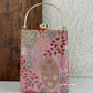 Ibadat Lakhnawi Chikankari Bag Light Pink