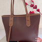 Textured Tan brown Tote Bag