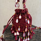 Premium Mirror Potli Maroon