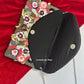Black Floral Envelope Bag