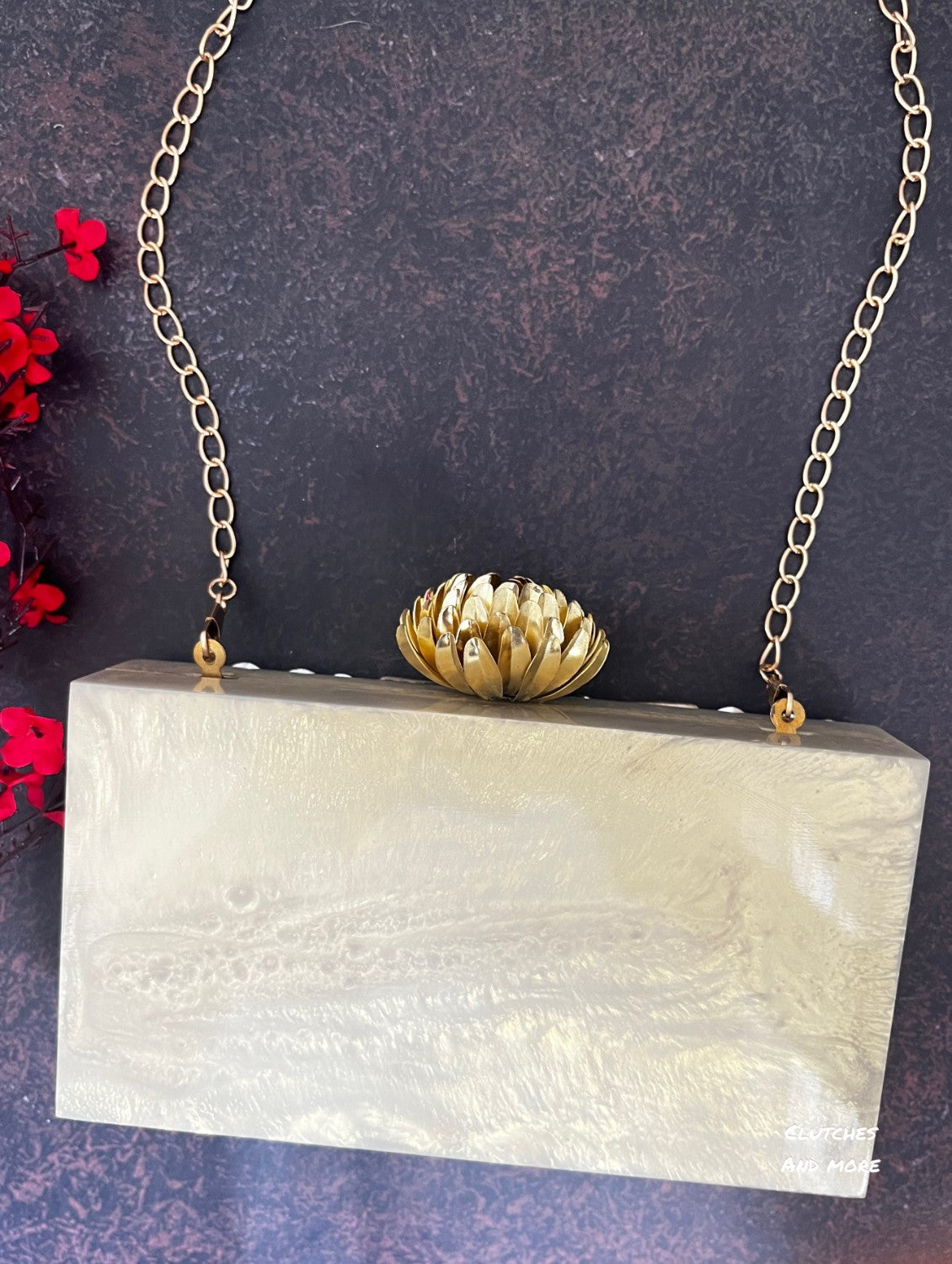 Dreamy Gold Name Clutch