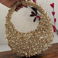 Halo Premium Pearl Baguette Bag Gold