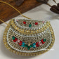 Kasika Kundan Brass Clutch Multicolored