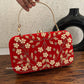 Maahi Red Handwork Clutch Bag