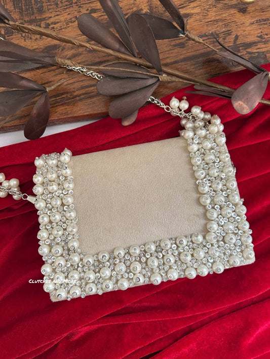 Jenny Pearl White Flap Luxe