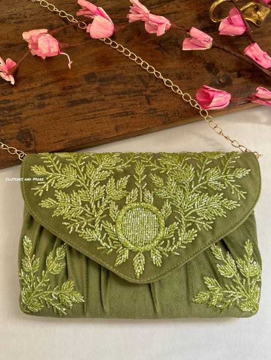 Eden Envelope Bag Green