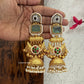 Advaita Kashmiri Earrings Pastel Green with Multicoloured Kundan