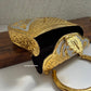 Sliver brass clutch with Gold Base