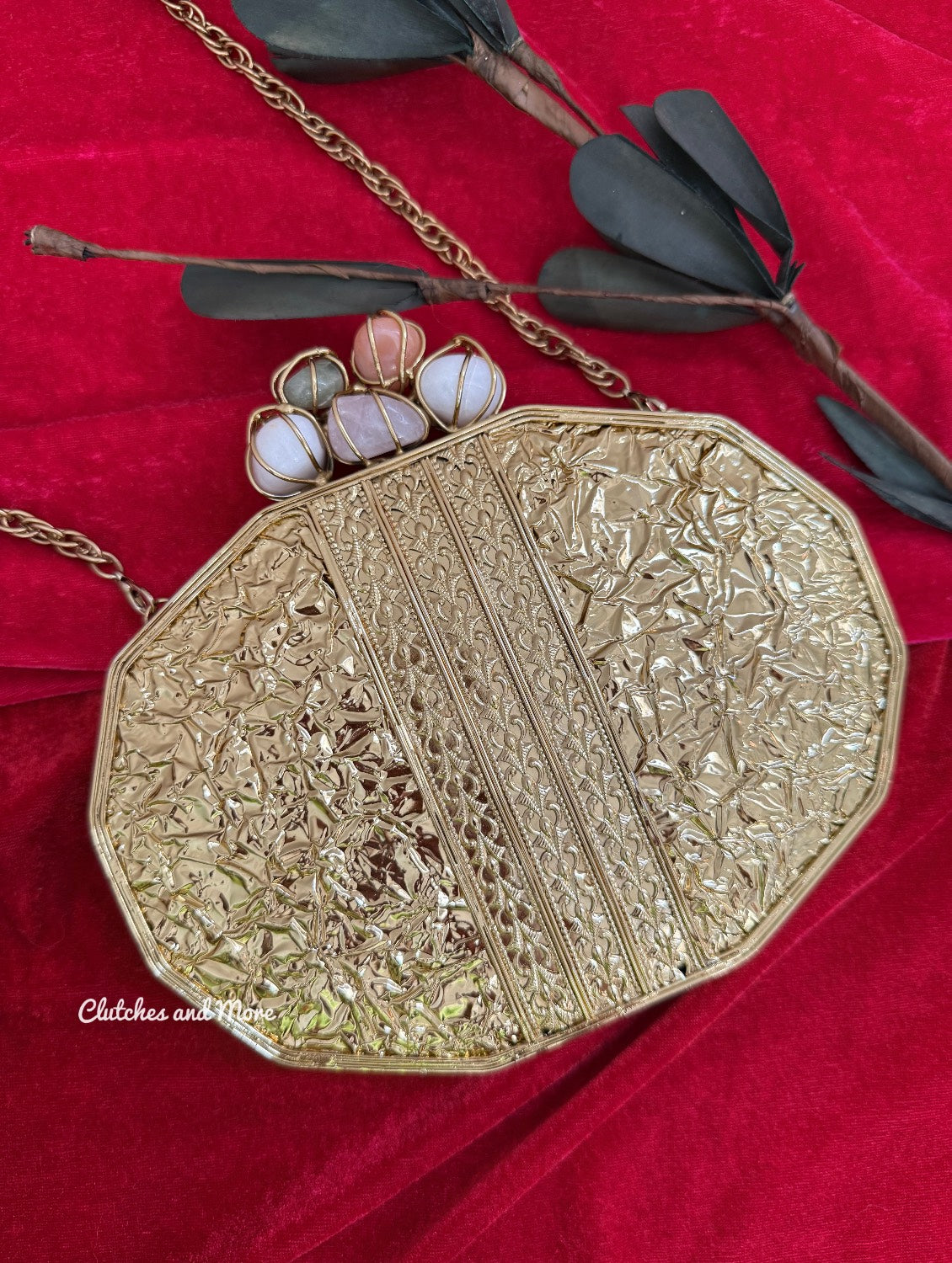 Lily Mother of pearl luxury clutch